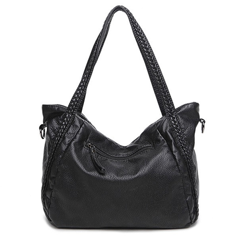 MJ Grande Borsa In Pelle Morbida Borse Delle Donne Intrecciato Signore Borsa Con Tracolla Sacchetto Femminile Borsa A Tracolla Grande Tote Per le donne Borsa Hobo In Pelle