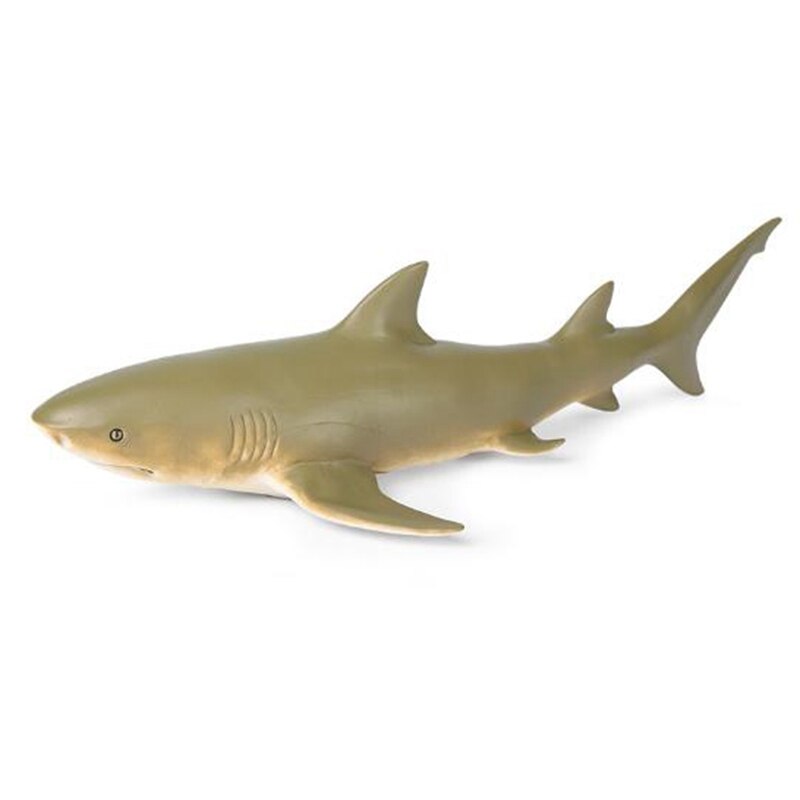 2Pcs Simulatie Marine Animal Model Zachte Citroen Shark Ornamenten