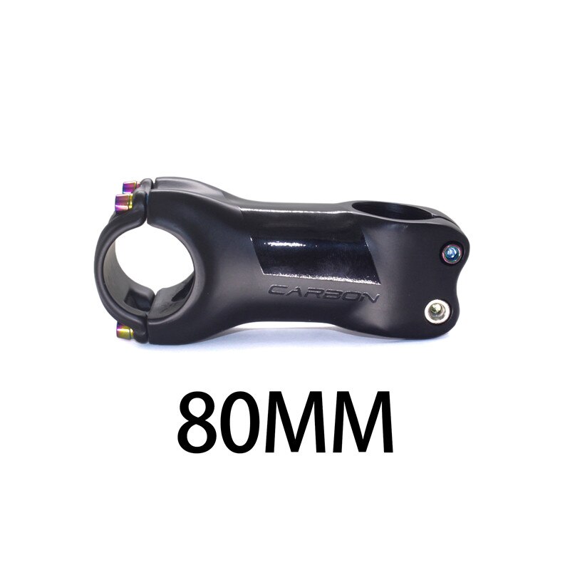 carbon fiber riser bicycle stem riser rod MTB Bicycle stem riser faucet 6 degree 31.8-28.6mm mountain bike stems road bike: 80mm