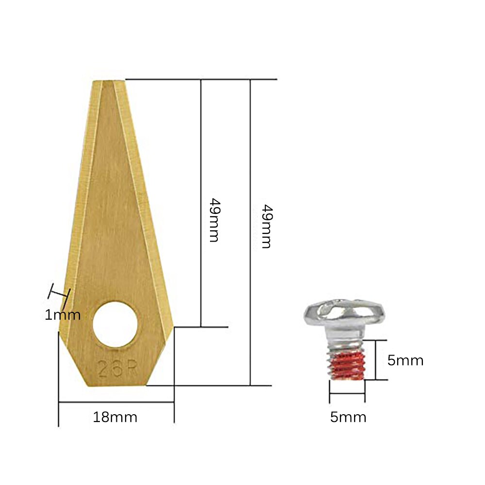 Practical 18pcs Lawn Robot Blade Replacement Blade For Bosch Indigo Household Multifunctional Mandatory Lawn Moving Machine