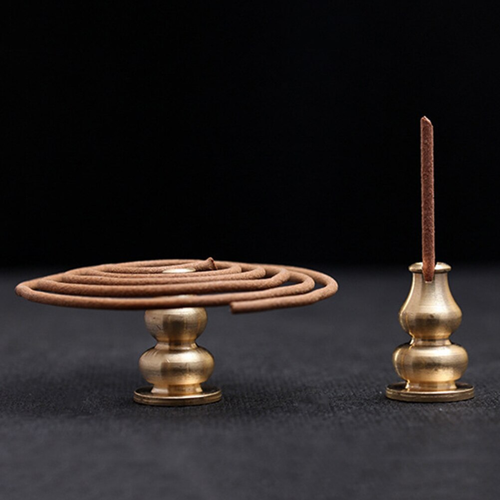 1Pc Draagbare Wierookbrander Wierookvat Hoge Wierook Plug Legering Koper Wierook Houder Kan Worden Vaste Wierook Spoel