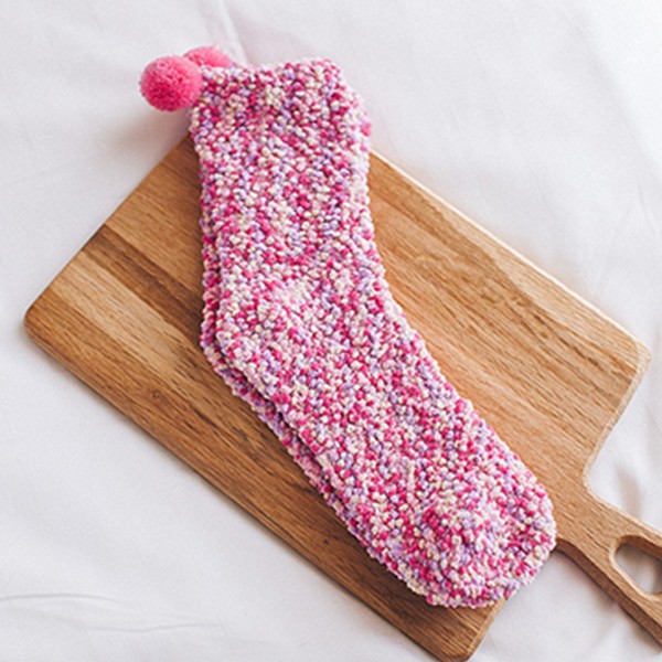 Mujeres invierno espesar de Térmica calcetines cachemir coral terciopelo interior de piso suave calcetines de pastel Calcetines: 003