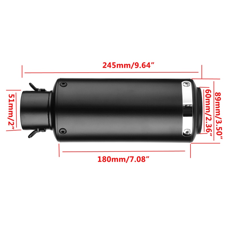 51Mm/60Mm Inlet Motorfiets Pijp Escape Uitlaat Sc Uitlaat Voor Gp-Project Met Db killer Universal Pitbike Vespa