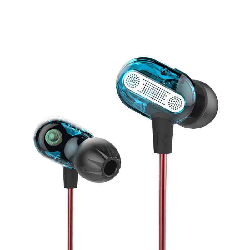 KZ ZSE In-ear Headphones - Dual Driver Subwoofer HIFI DJ Monitor - Wired Sport Earphones for Mobile