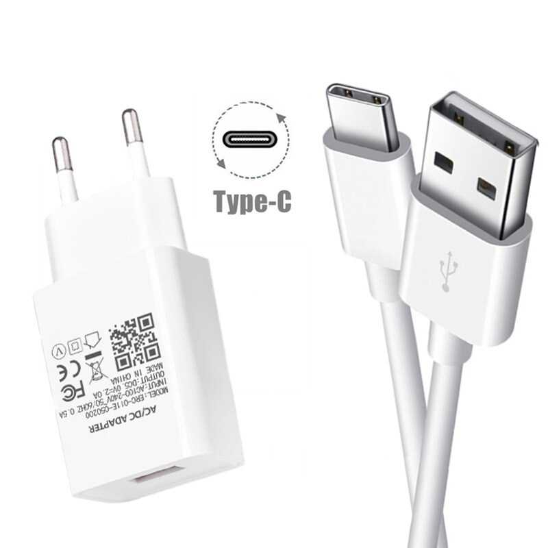Cargador de Cable USB con enchufe europeo, adaptador de cargador de pared de viaje para teléfonos móviles Huawei P30, P20, P10, P9, P8 Lite , Honor 7S, 8S, 7A, 7C, 8A