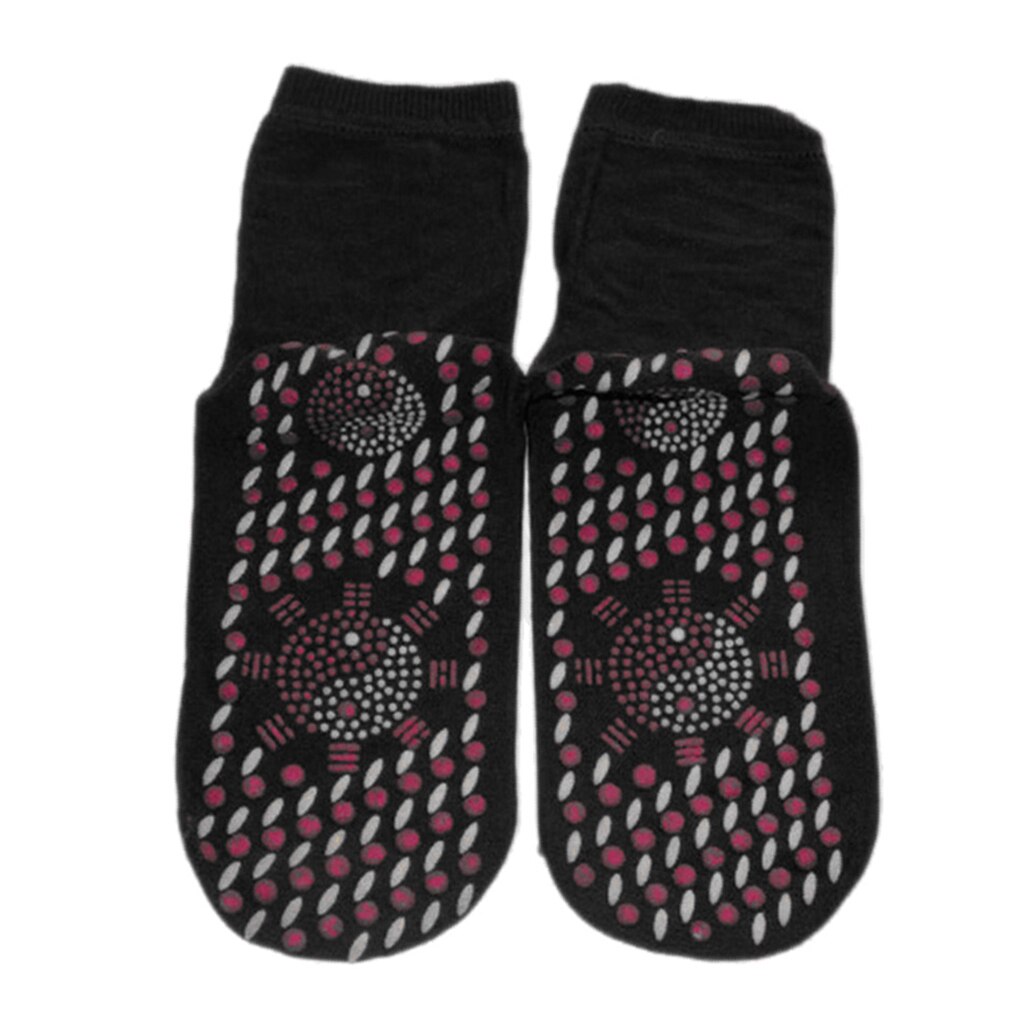 Magnetische Socken Selbst Heizung Therapie Warme Turmalin Socken Schmerzen Linderung: Schwarz