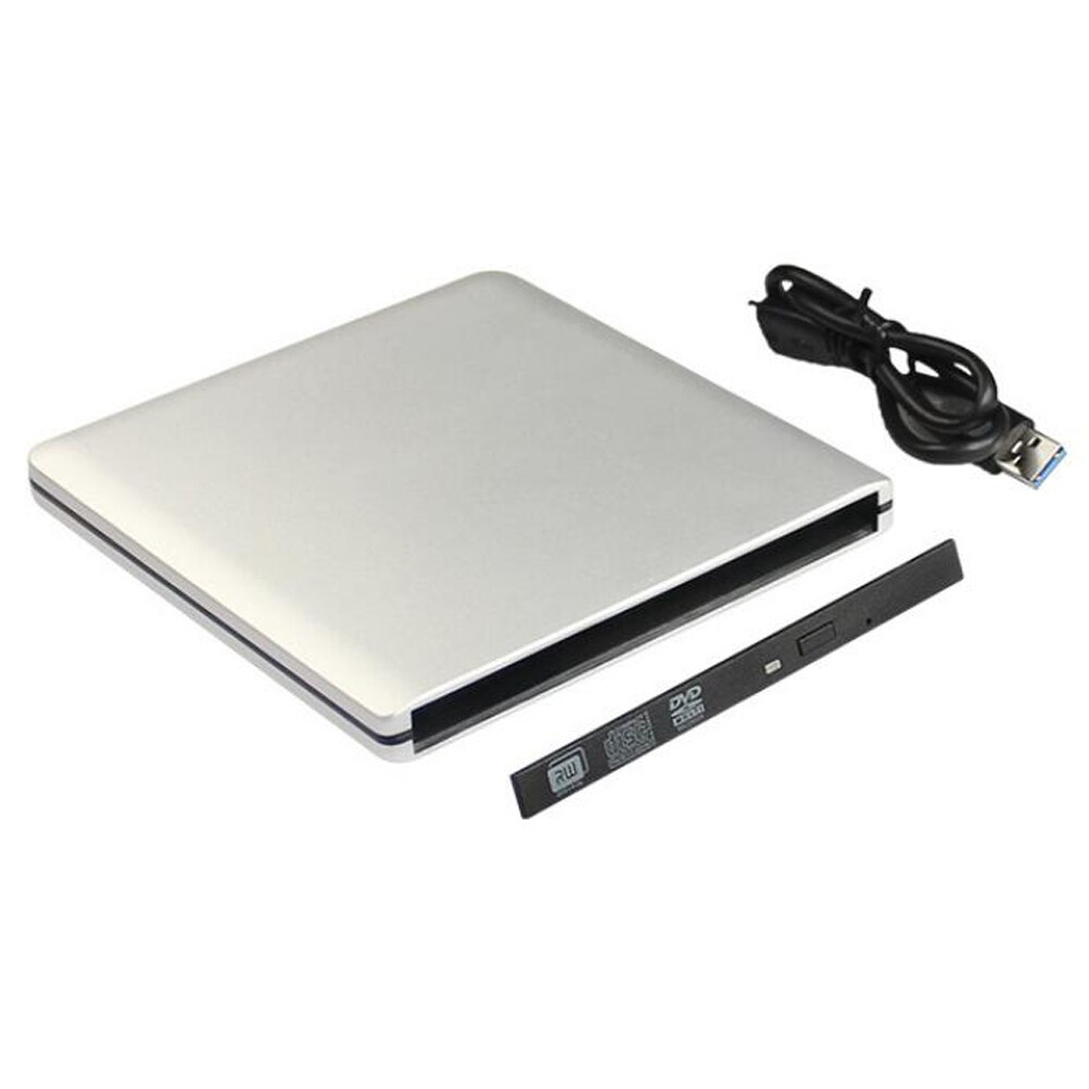 Metal Ultra Slim Portable DVD Player Case USB 3.0 SATA 9.0/9.5mm External Optical Disk Drive Case Box for PC Laptop Notebook
