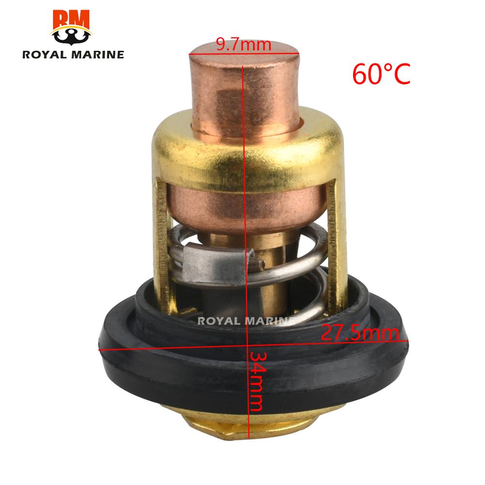 6F5-12411 termostato 60 grados para motor fueraborda yamaha 9,9 de 2 tiempos-55HP 6F5-12411-00 6F5-12411-01 6F5-12411-02 6F5-12411-03