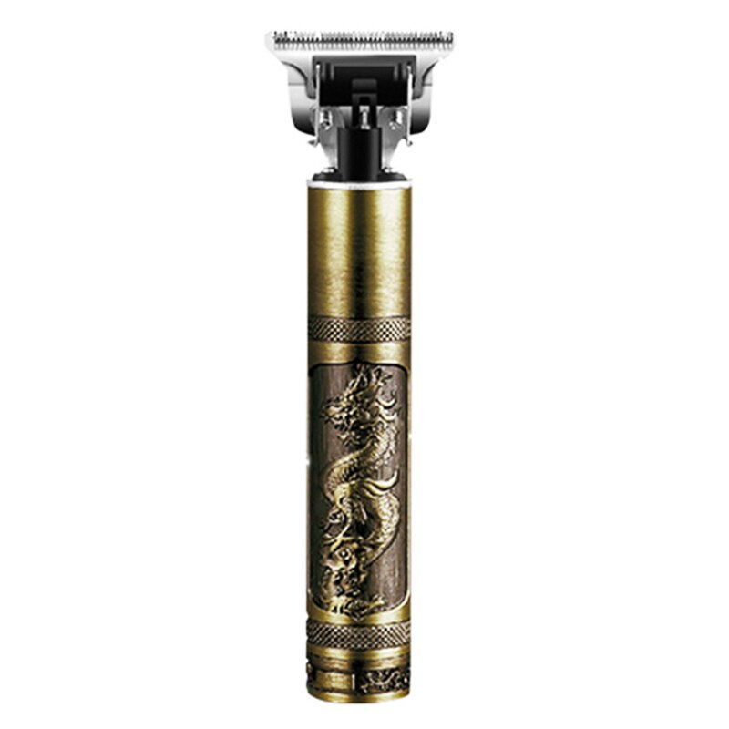 Genopladelige hårklippere frisører hårtrimmere buddha dragon hårskærer mover skæg skære barbermaskine til mænd haircut: Trække på