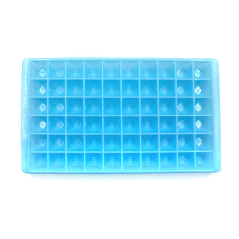 60 Grid Square Ice Cube Cool Freezing Mold Tray Ice Cream Maker Yogurt: Blue