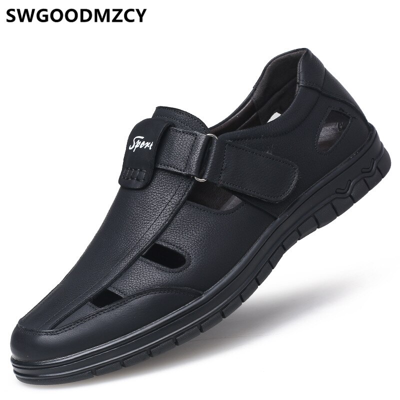 Mens Sandals Summer Italian Leather Sandals For Men Shoes Men Mens-shoes-casual Sandalias Hombre Sepatu Sneaker Pria