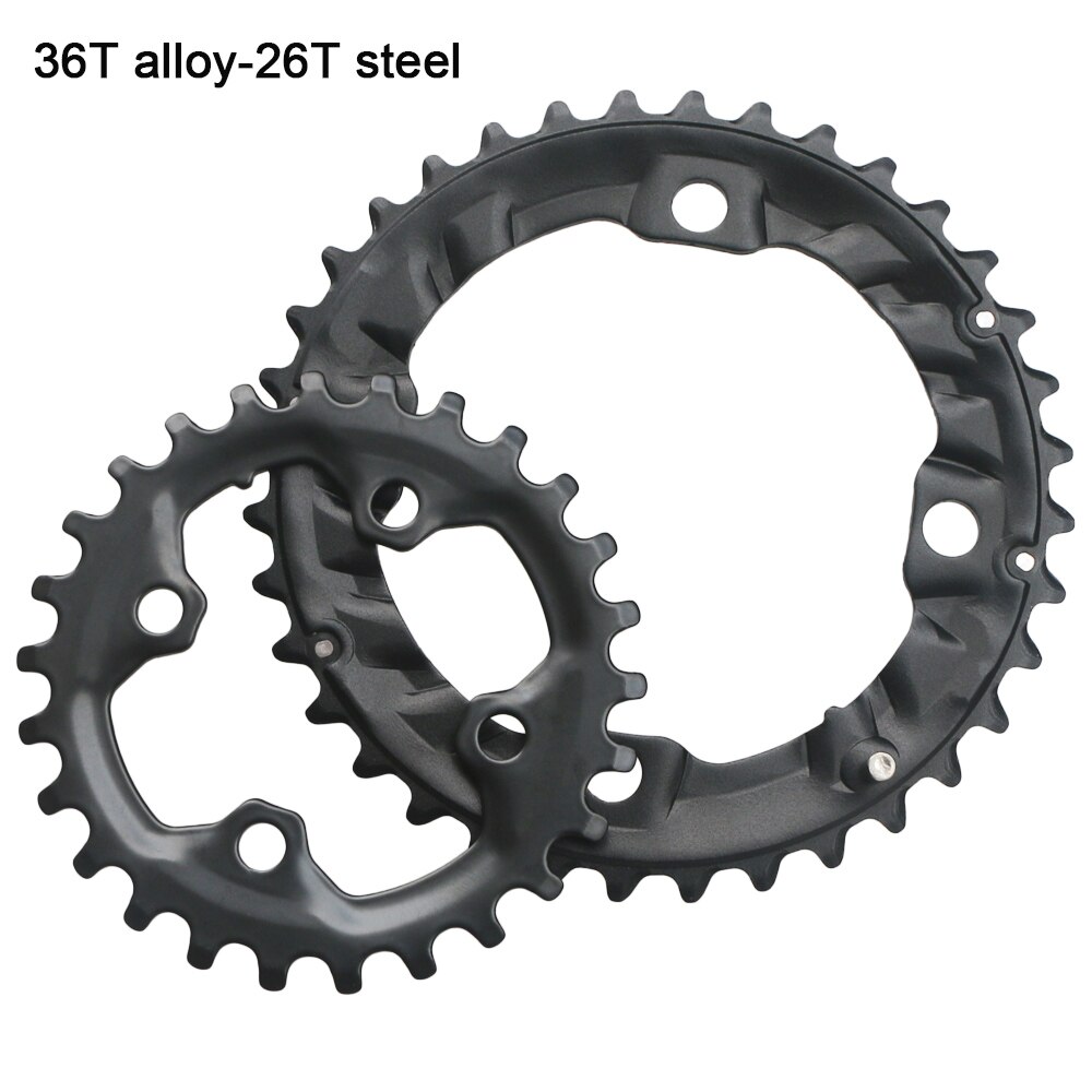 Plateau de pédalier Double 64BCD 104BCD pour vtt, 22, 24, 26, 28, 36, 38 dents