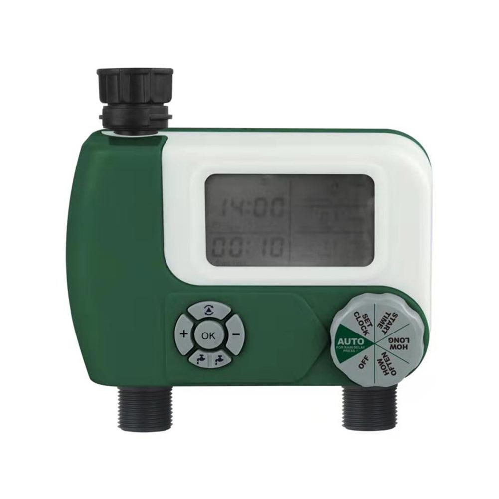 Water Timer Garden Sprinkler Automatic Watering Sprinkler System Irrigation Controller Programmable Hose Faucet Timer 2 Outlet