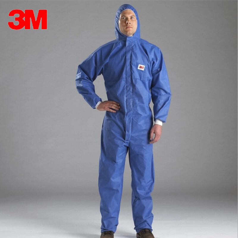 3M 4532 Beschermende Overall Cleanroom Kleding Anti Statische Anti Chemische Vloeistof Splash Stralingsbescherming Effectieve Deeltjes