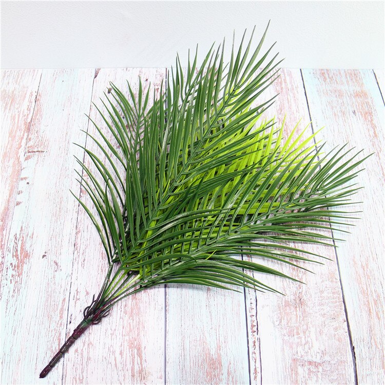 9 kopf 52cm Künstliche Palme Grün Blatt Pflanzen Kunststoff Vergossen Bonsai Blätter Garten Hause Hochzeit Tisch Ornamente Dekoration