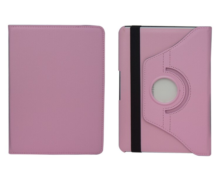 360 Degree Rotating PU Leather Case Cover For Samsung Galaxy Tab 2 10.1 P5100 P5110 P7500 P7510: Pink