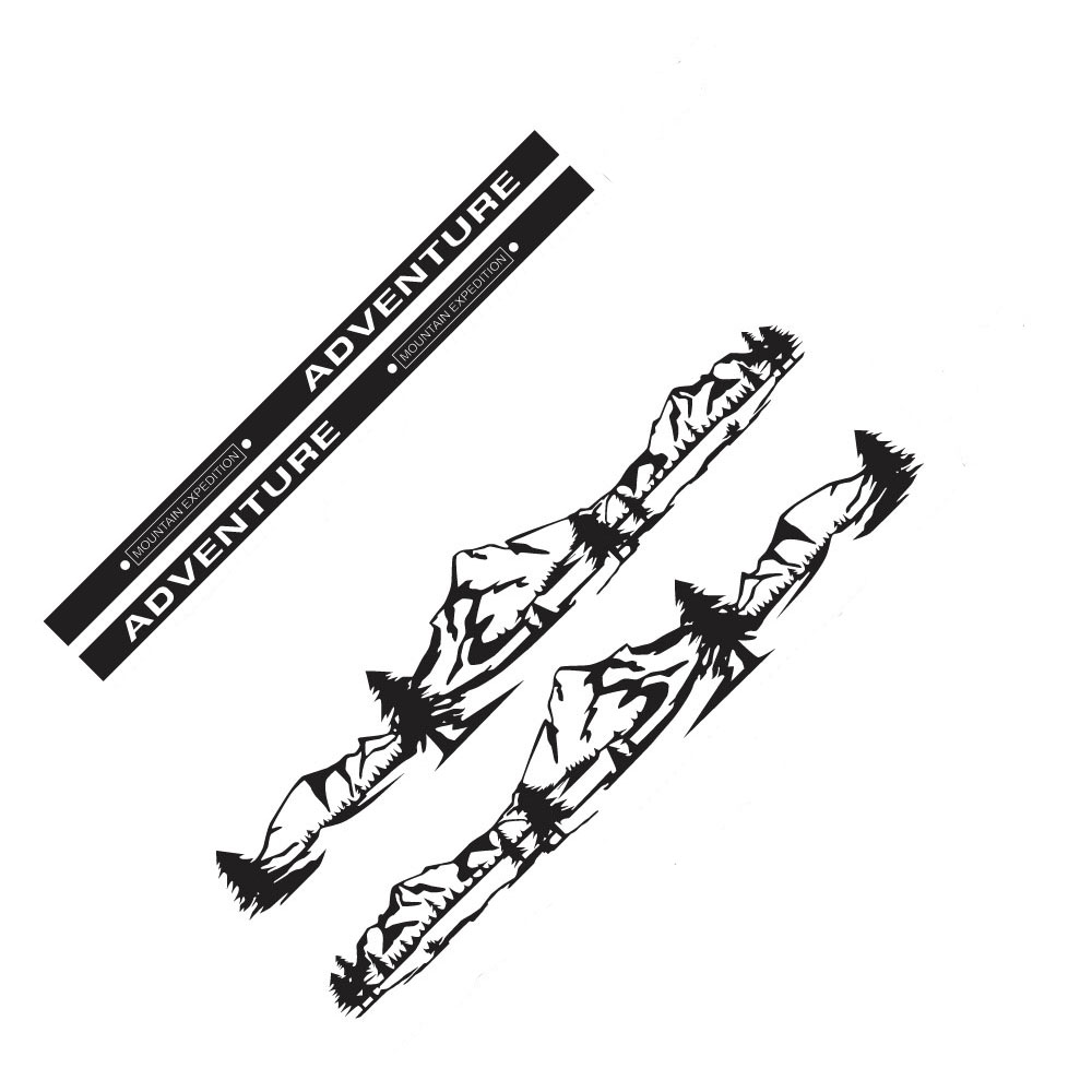 Autocollants de voiture pour camping-car, Van, pour Volkswagen VW Transporter T4 T5 T6 Multivan Caravelle, accessoires de bricolage, 4 pièces/lot