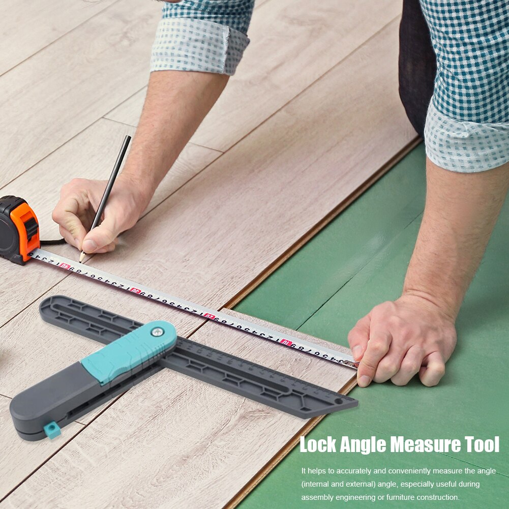 Lock Angle Measure Tool Lock Angle Measure Tool Woodworking Edge Ruler Protractor Inclinometer Plastic Ruler Supplies