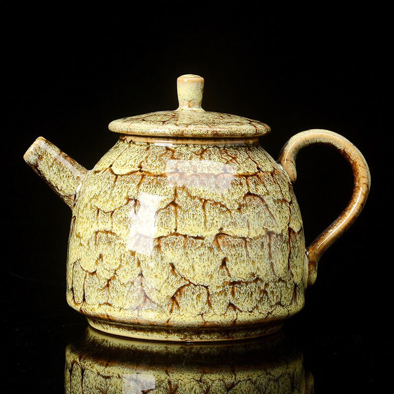 Tetera de cerámica de 300ML, exquisita tetera de cerámica de Kung Fu, tetera de té, tetera de porcelana, tetera tradicional china: 02