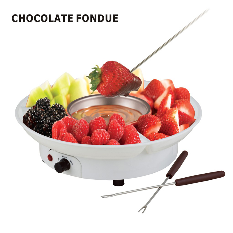 Chokolade fondue sæt 230v elektronisk chokolade smeltedigel dyppegryde slik maker dessert ost springvand kedel abs+rustfri