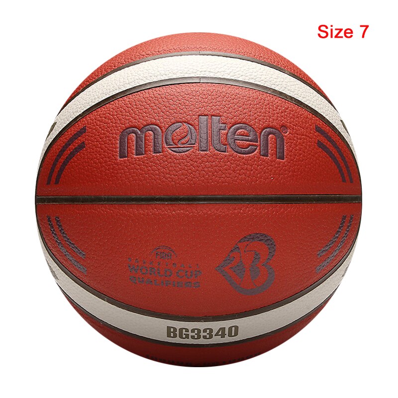 Men Basketball Ball PU Material Size 7/6/5 Outdoor Indoor Match Training Basketball Women baloncesto: B7G3340-Q2Z Size 7