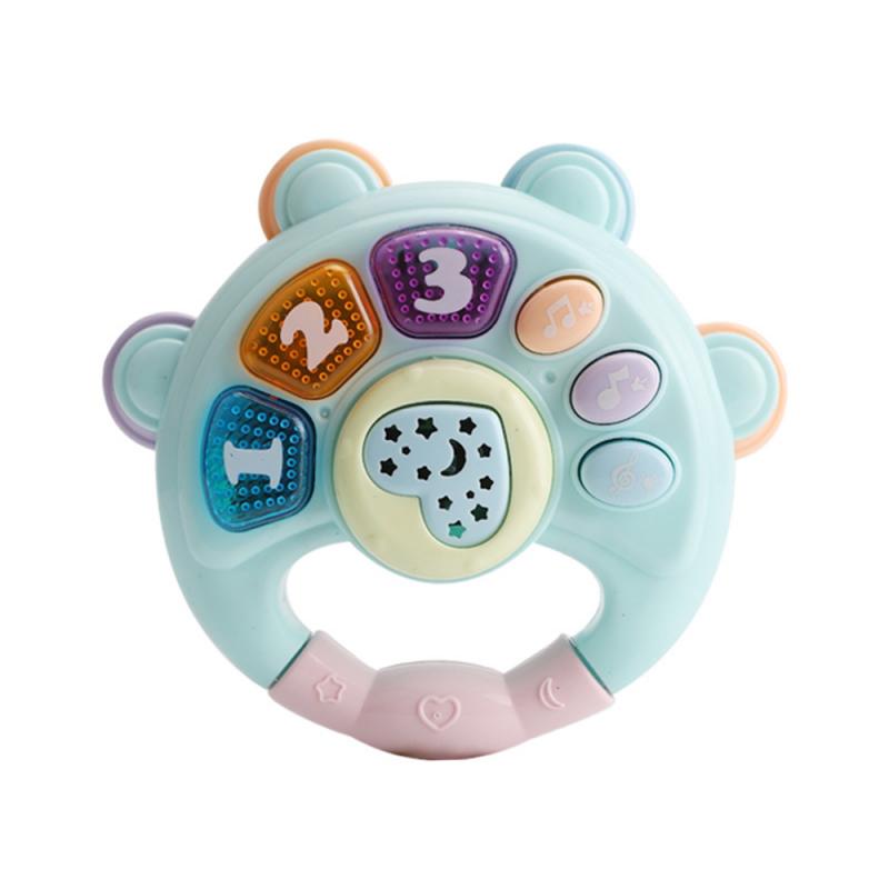 0-3 Jaar Oude Kinderen Muziek Beat Drum Machine Licht Projectie Puzzel Vroege Onderwijs Wijsheid Bell Muziek Verlichting speelgoed: 09