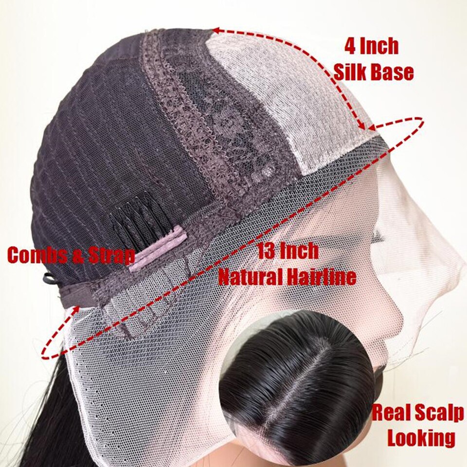 Top 4x4 Scalp Lace Front Wigs Synthetic Hair 13x4 Lace Front Wigs For Black Women Heat Resistant Fiber Hair Cosplay Wig Glueless