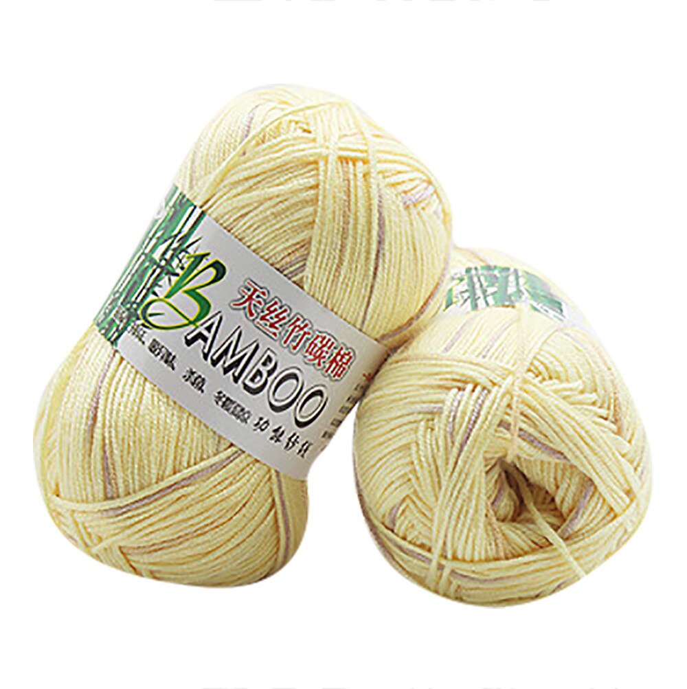 Kniting Bamboo Cotton Yarn Bamboo Fiber Cotton Warm Soft Natural Knitting Crochet Knitwear Wool Yarn