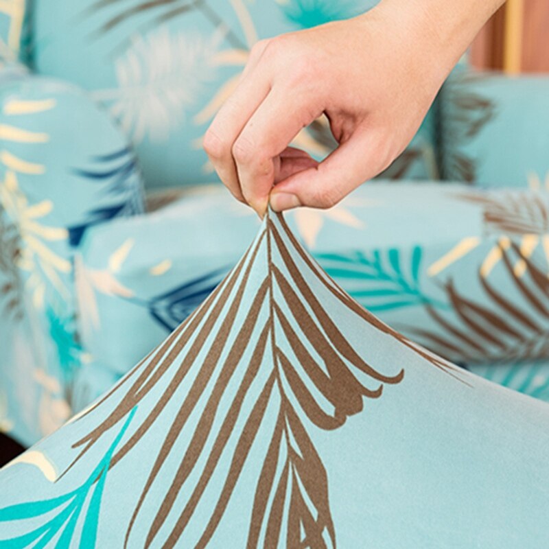 Sloping Arm Wing Back Chair Cover Stretch Wingback Armchair Cover 2 Piece Set Elastic Spandex Chair Slipcover for Home Decor