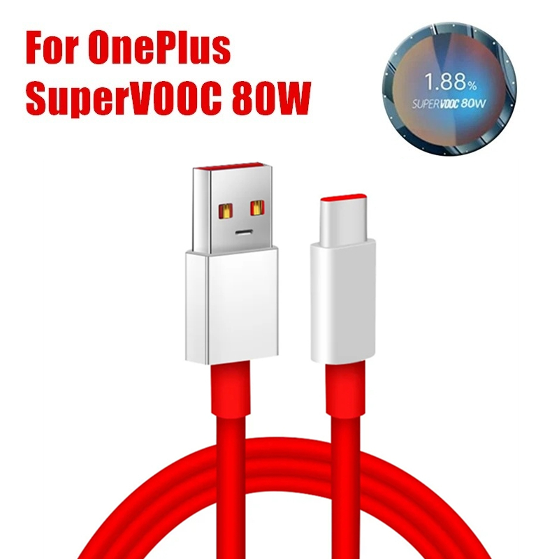 For OnePlus 80W SuperVOOC EU Fast Wall Charger for OnePlus 10 11 12 Nord CE 2 3 Lite OPPO realme 10 GT NEO 2 3 Type C USB Cable: black / Universal