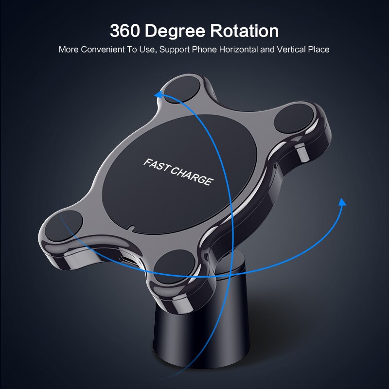 FLOVEME Car Wireless Charger Magnetic Car Phone Holder For iPhone 11 Pro Max Qi Fast Charging Air Vent Dashboard Mount Bracket