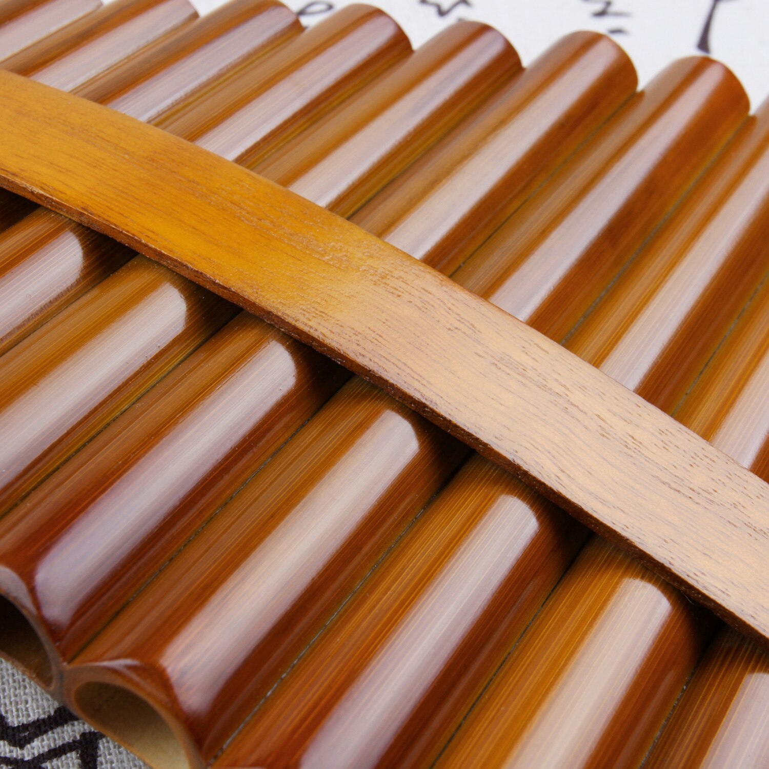 15 Pipes Right Hand Pan Flute C Key Folk Musical Instruments Brown Colour Flute De Pan Woodwind Instrument Handmade Pan Pipes