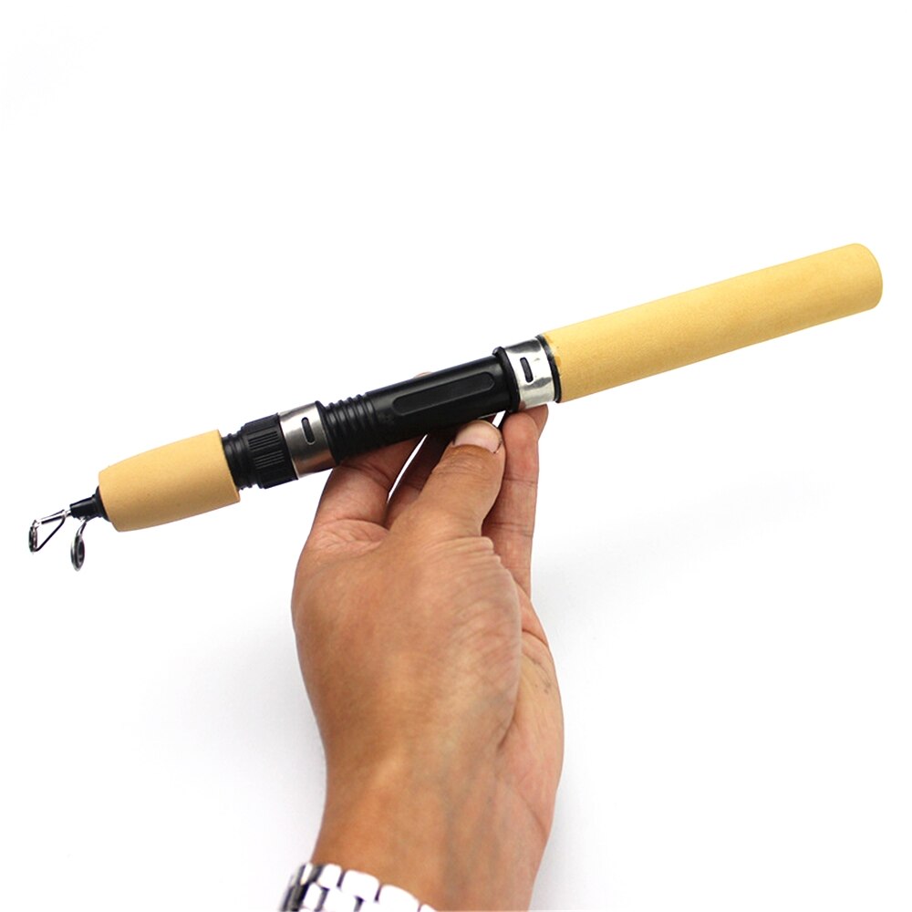 60 80 100cm Mini Telescopic Ice Fishing Rod Portable Carbon Fiber River Shrimp Carp Fishing Pole Winter Fishing Rod Tackle Pesca