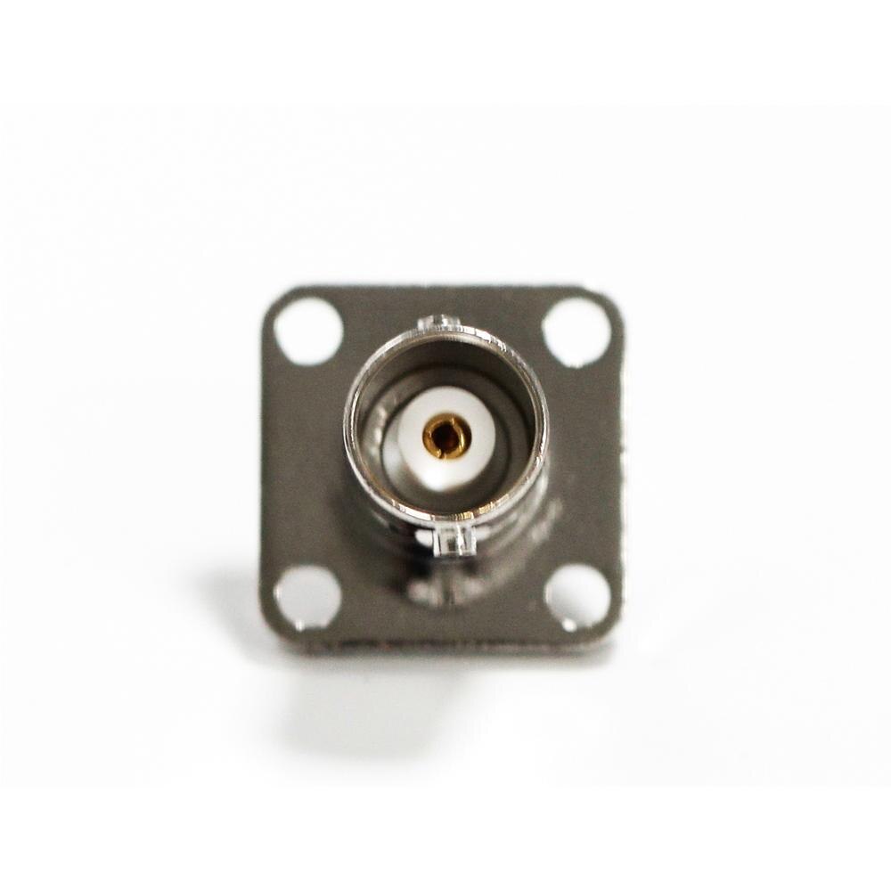 1PC BNC Female Jack RF Coax Connector 4-hole Panel Mount Flange With Solder Cup Straight Terminal
