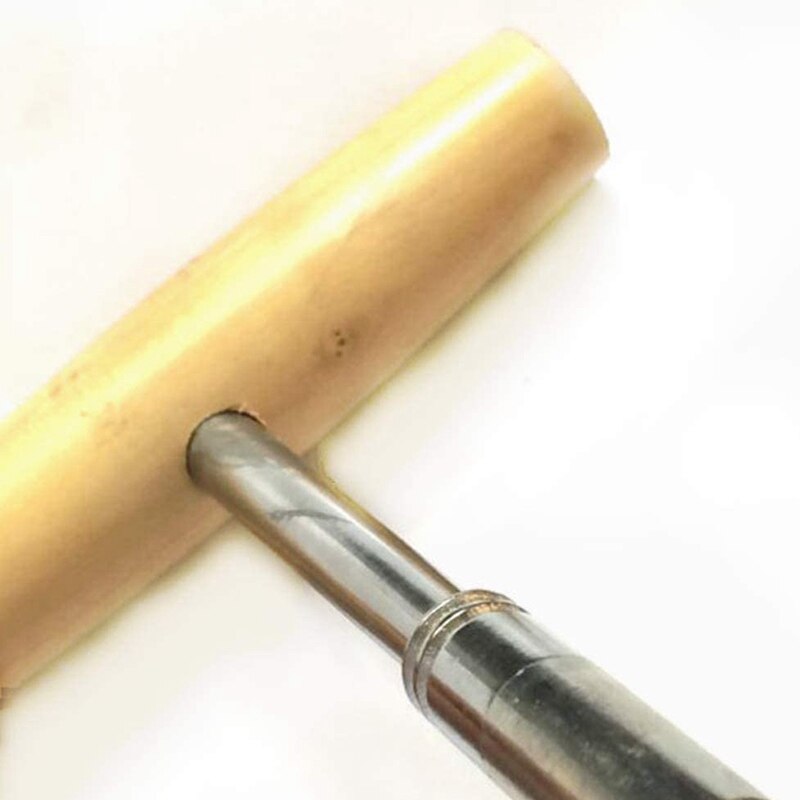 1 Pcs T Shape Piano Tuning Hammer Wrench Hardwood Handle Spanner Suitable for Piano Installation