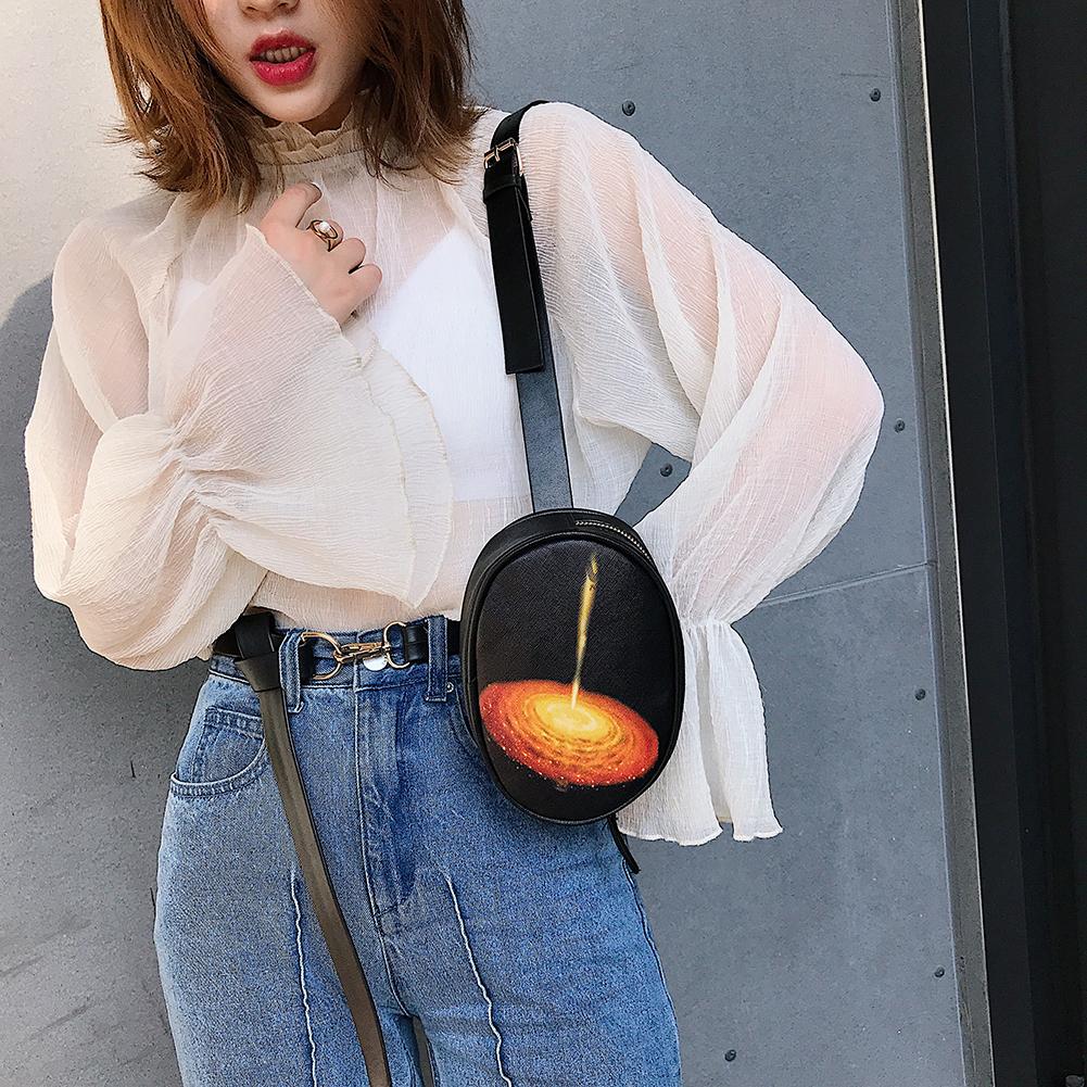 de bolsos de mano de Color al aire libre Casual Fanny Chest Packs mujeres universo estrellas bolsa pequeña bandolera compras