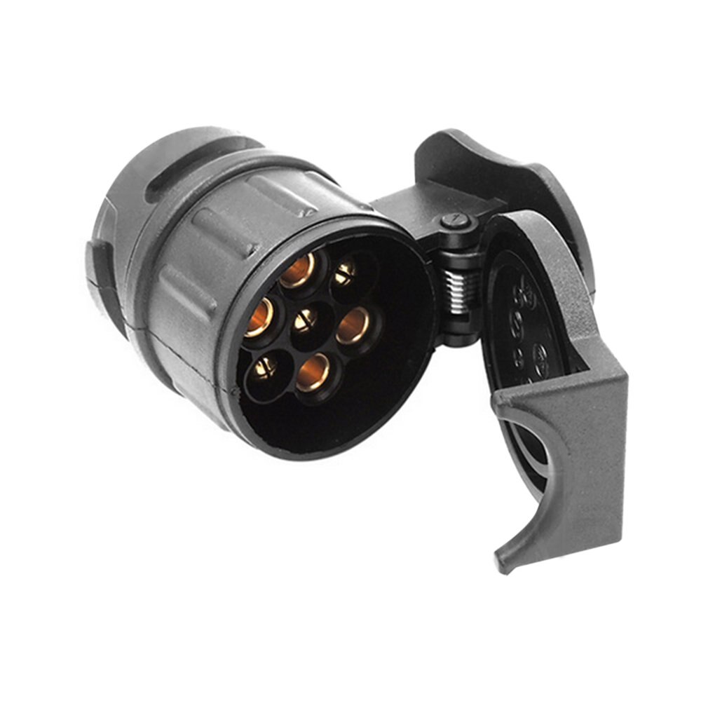 Durable 13 To 7 Pin Trailer Adapter Trailer Wiring Connector Socket Plug 12V Remolque Trailer Car Truck Caravan Accessories