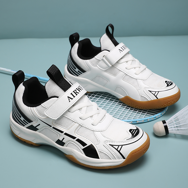 Badmintonschoenen voor jongens, trainingsschoenen, sportschoenen voor binnen en buiten, antislip en slijtvast, ademend mesh, tafeltennissneaker.