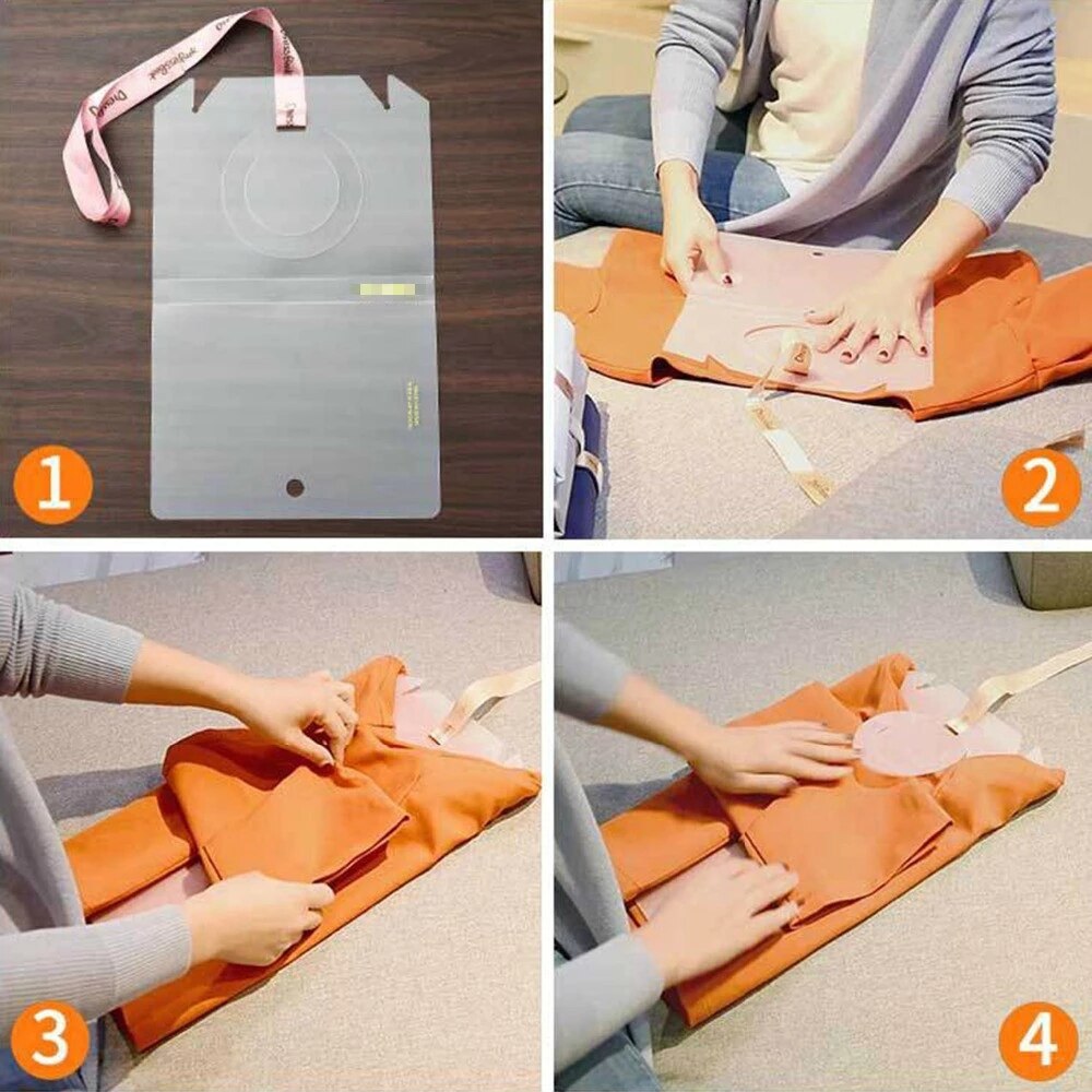 10Pcs/Set Shirt Divider Clothes Folding Pant Folder Clothes Closet Fast Speed Fold Organize Storage Lazy Stacking Cloth Board