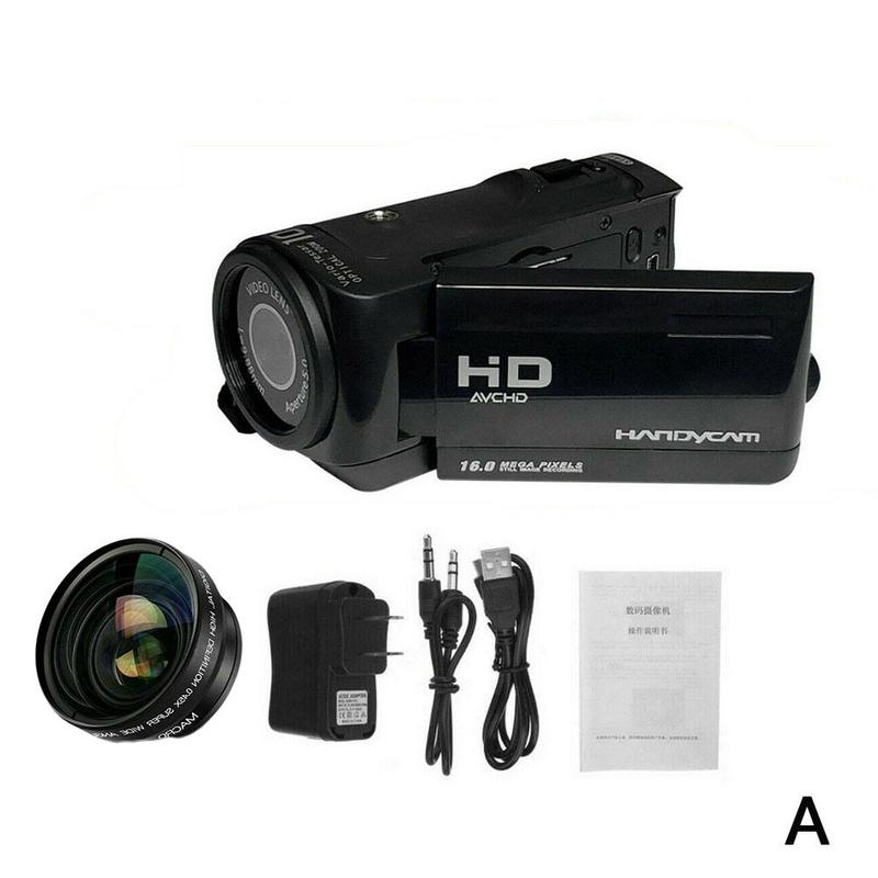 1080P Hd 16x Zoom Digitale Camcorder Video Camera Dv Externe Recorder Microfoon Camera D9H9: A