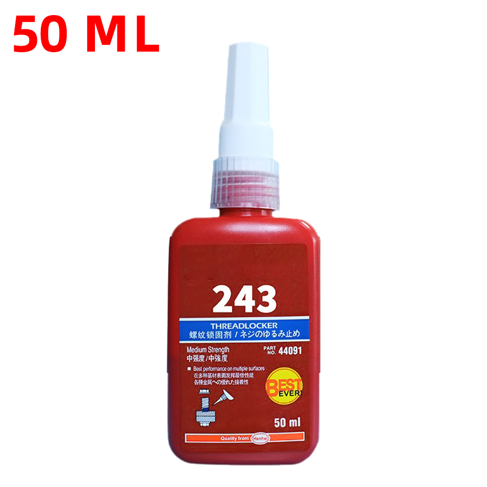 Threadlocker 243 Pegamento líquido azul para tornillos Agentes de bloqueo de rosca Bloqueo Extra fuerte Selladores adhesivos de sellado antisueltos ajustados: Blanco