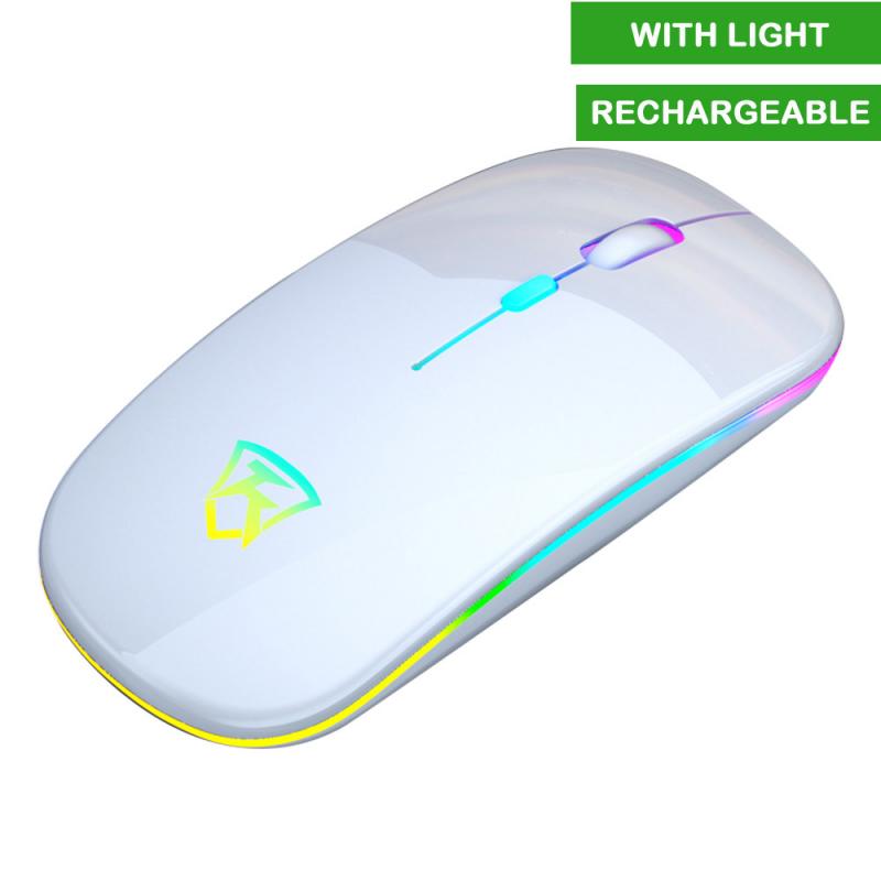 Drahtlose Maus RGB Wiederaufladbare Maus Drahtlose Computer Schweigen FÜHRTE Hintergrundbeleuchtung Ergonomisches Gaming Maus Für Laptop PC Büro: 05 Rechargeable