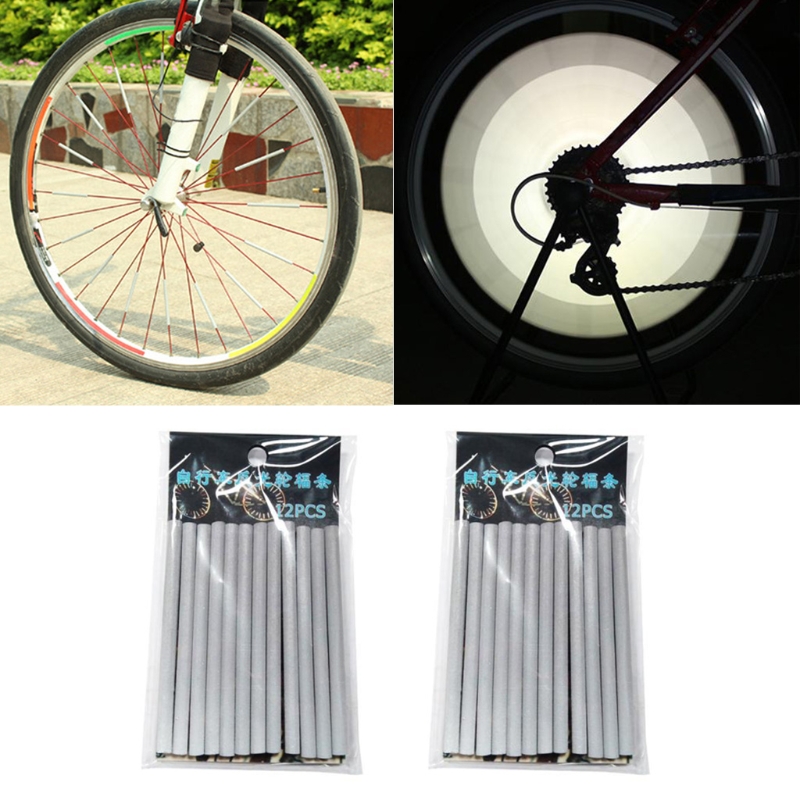 5 Autocollants Réfléchissants Pour Jantes De Vélo, Multicolores, Sécurité Nuit, Neufs