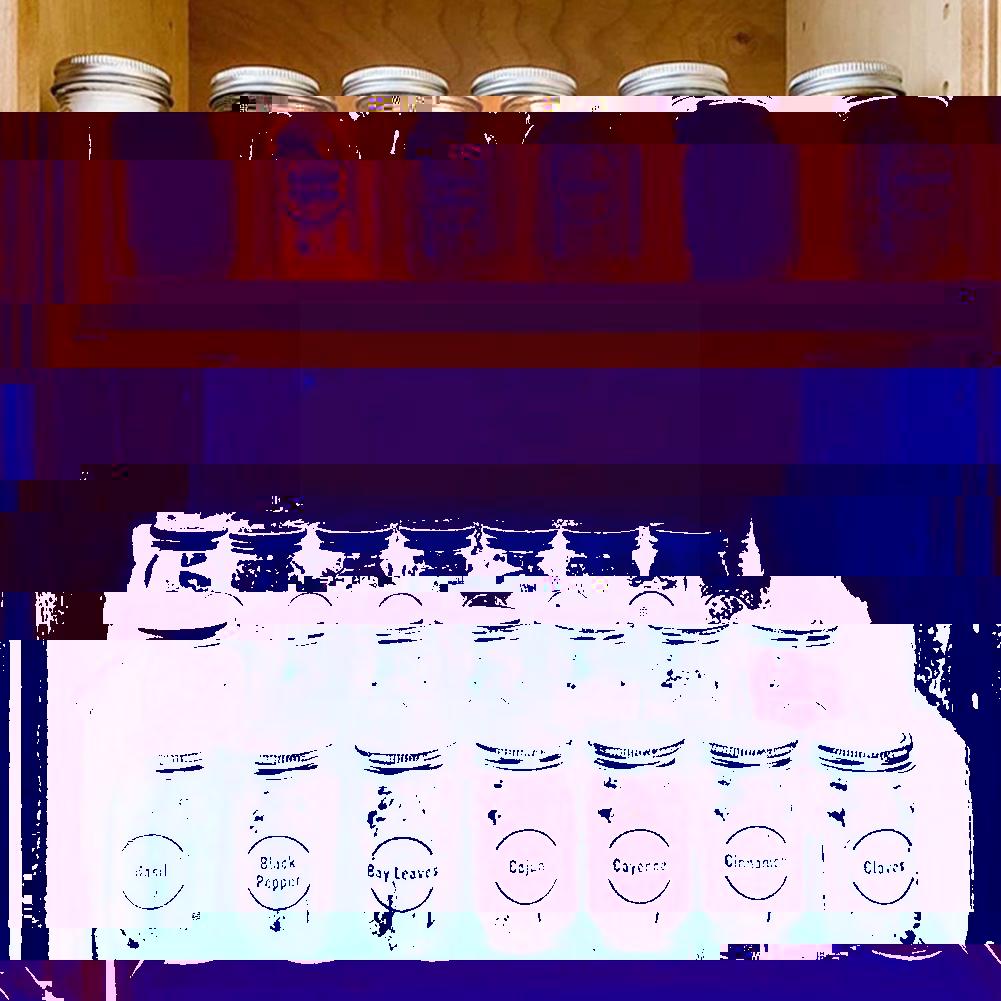 Kitchen Jar Bottle Container Label Various Food Label Spice Room Label Transparent Label Sticker Waterproof Spice X1F1