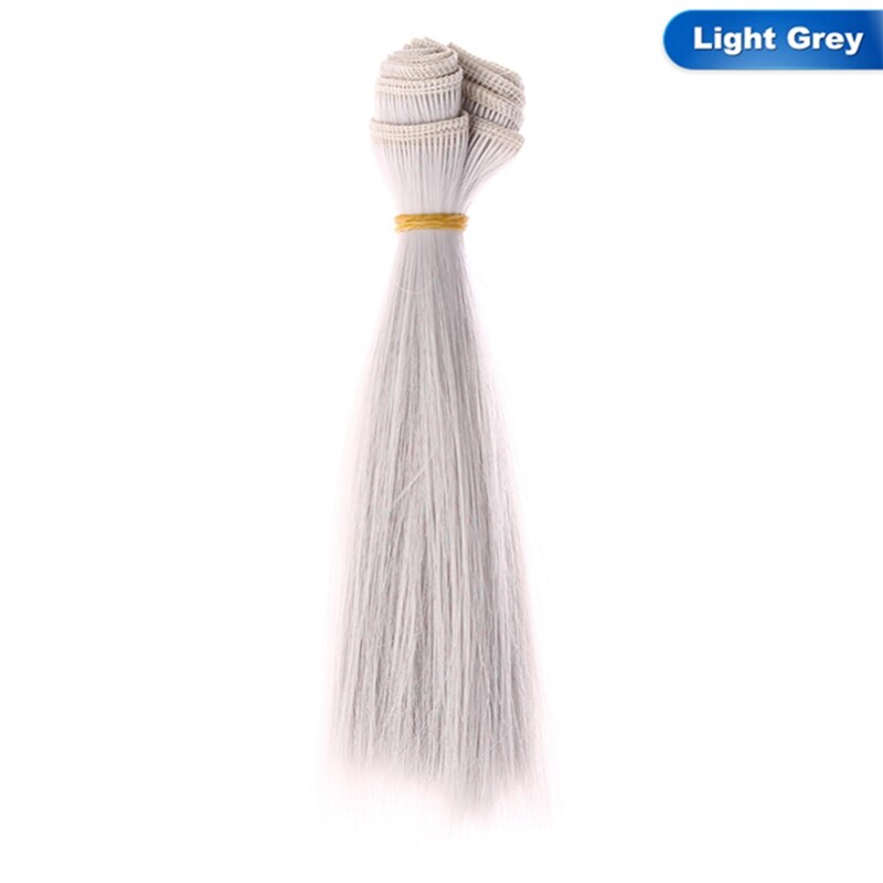 1pcs 15*100cm Doll Accessories Straight Synthetic Fiber Wig Hair For Doll Wigs High-temperature Wire: LGY