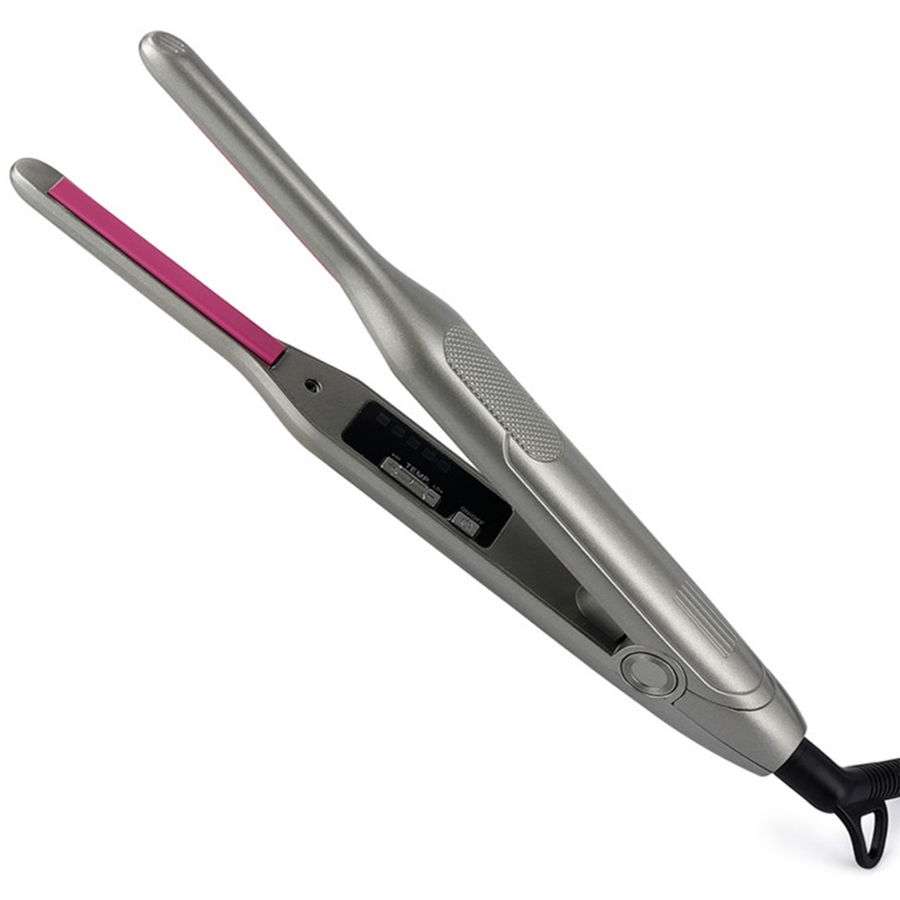 Hair Straightener Curler Ceramic Coating Thinnest Plate Pencil Flat Irons For Short Hair Men's Beard Stylling Tool