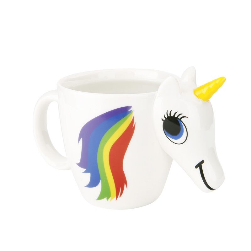 Karikatur Einhorn Becher Verfärbung Becher Farbwechsel Temperatur 3D Einhorn Tasse Keramik Kaffee Tasse Becher Magische Pferd Tasse