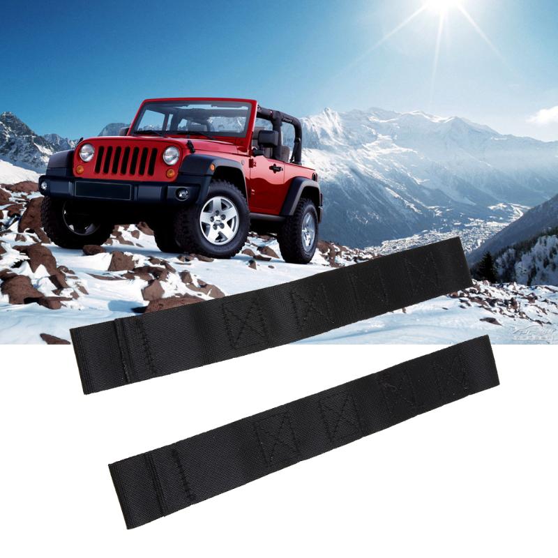 For Jeep Wrangler CJ TJ YJ Adjustable Door Limiting Straps PAIR 1955-2006