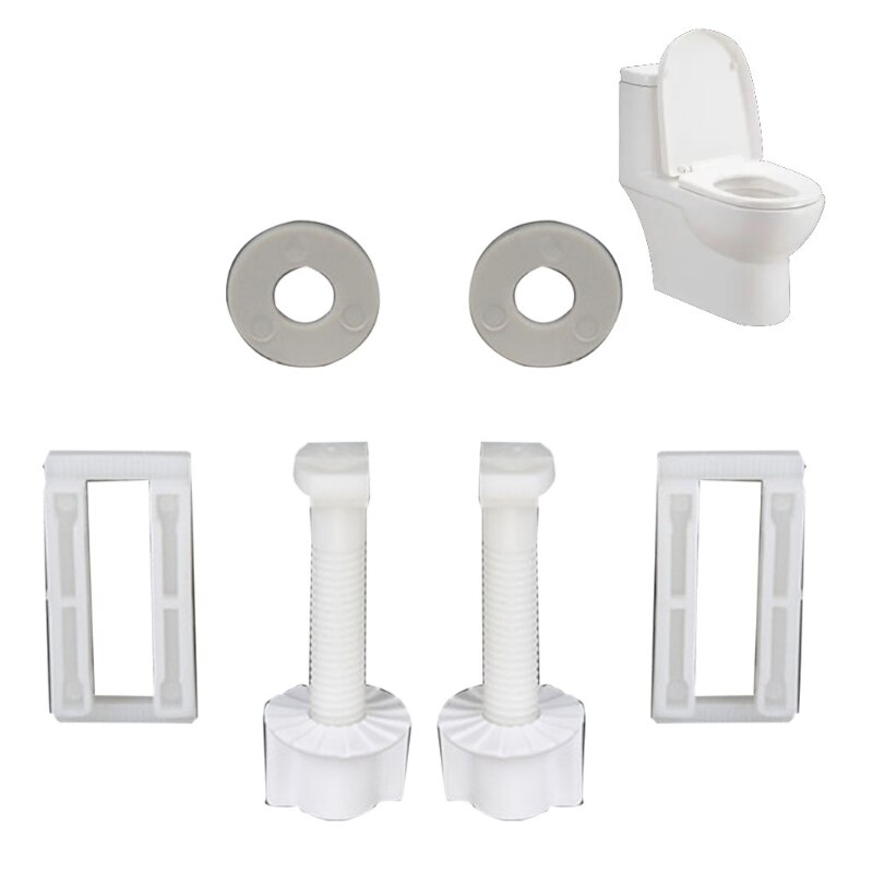 Universal toiletlåg skrue toiletsæde fastgørelsesskruer ekspansionsskrue sæt toiletforbindelsesmøtrikker tilbehør