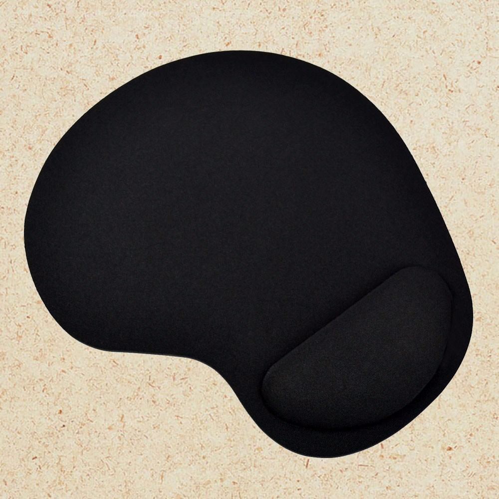 2Pcs Professionelle Handgelenk Schützen Verdicken Maus Pad Mit Handgelenk Unterstützung Comfort Mouse Pad Matte Mäuse Für PC Spiel Computer einfarbig: Schwarz